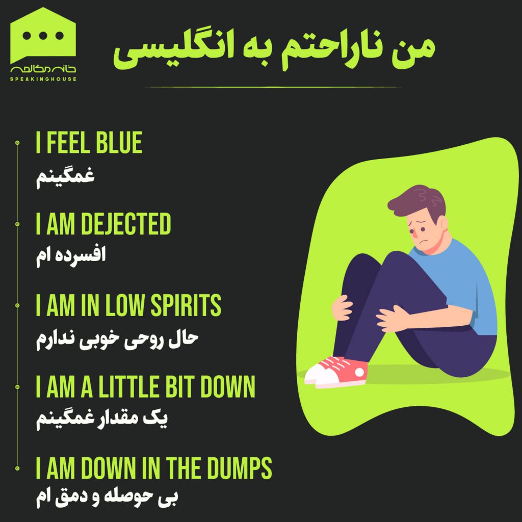 اصطلاحات انگلیسی ناراحت بودن به انگلیسی اصطلاحات انگلیسی ناراحت بودن به انگلیسی