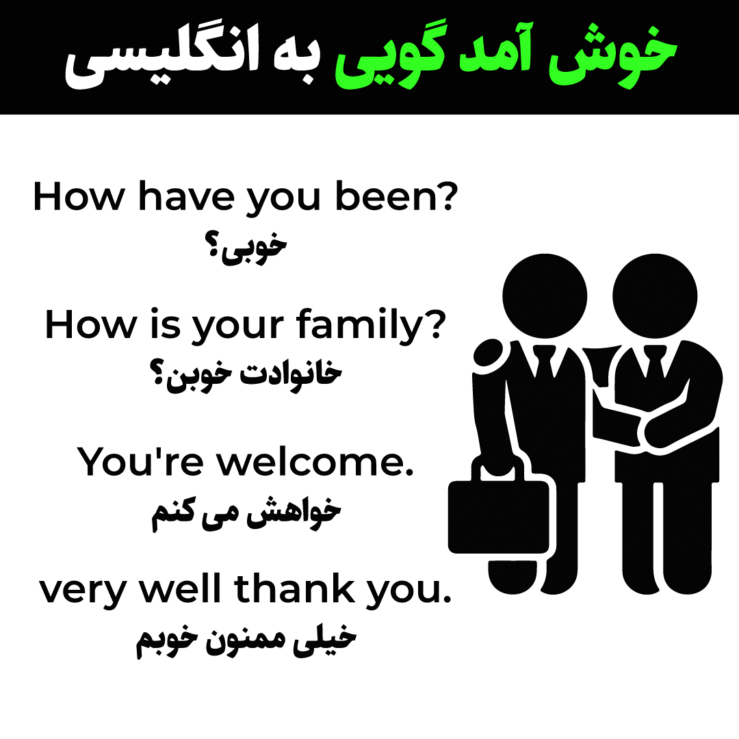 خوش آمدگویی به انگلیسی